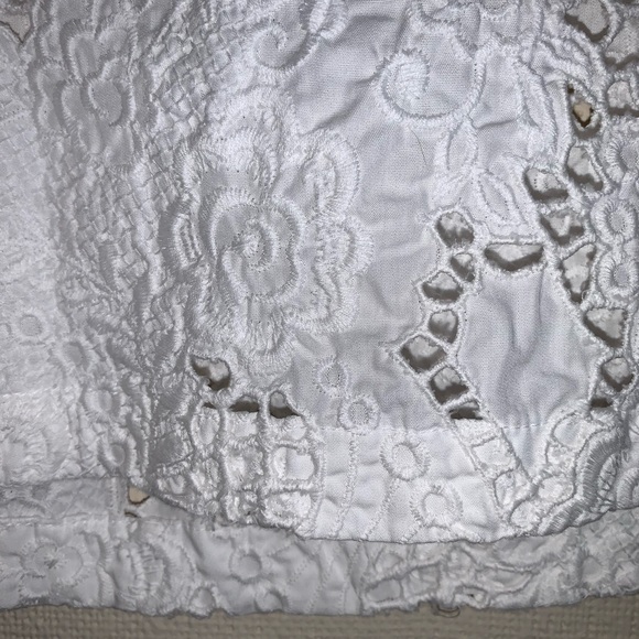 Organic John Patrick White Lace top - Picture 15 of 16